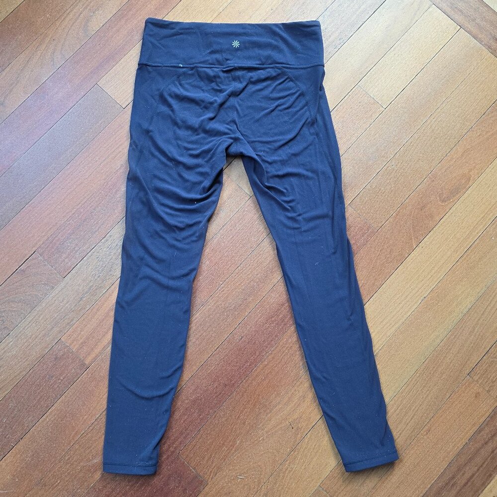 Athleta Navy Nylon/Spandex Leggings Size MT - Picture 11 of 15